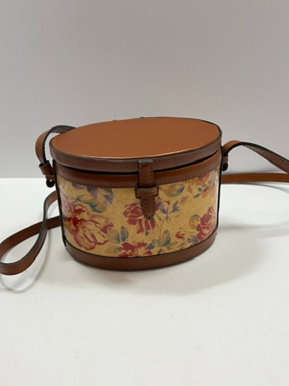 Patricia Nash Nomiki Mini Crossbody Bag featuring the Aegean Blooms print NWOT